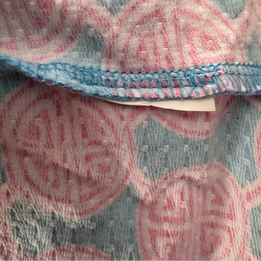 Ibkul Long Sleeve 1/4 Zip Crew Neck Dress Blue Pink Medallion Print Size Small - Picture 8 of 8